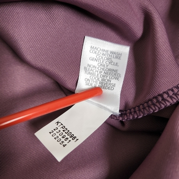 J Jill Purple Velvet Tunic  Wearever Collection S  Soft Back Shirred Back Button - Picture 7 of 11